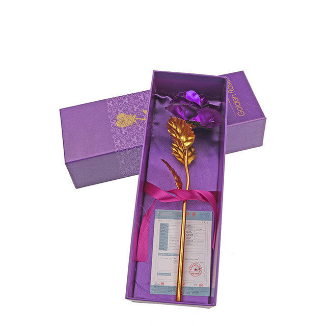 Yellow 24K Gold Dipped Rose